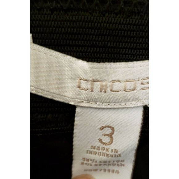 Chico's Cotton Blend Straight Leg Casual Black Pants Pockets Size L EUC - Picture 10 of 10